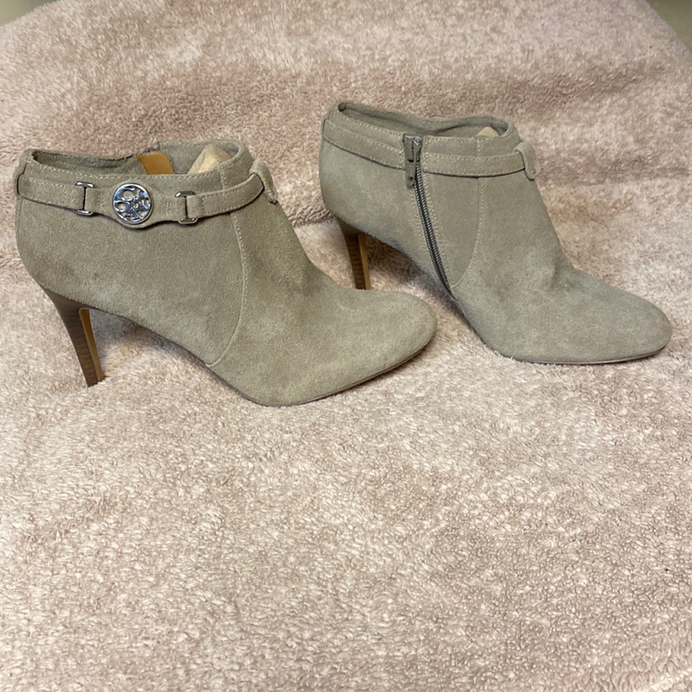 Coach Tan Suede Booties